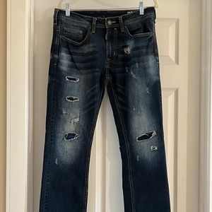 BUFFALO DAVID BITTON Evan-X style slim straight 32X34 denim men’s jeans MINT!